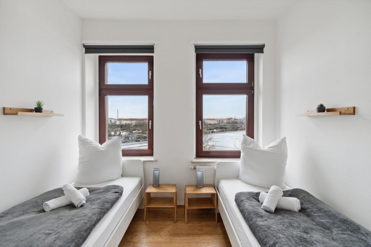 Apartment Fuer 13 Gaeste, 5 Schlafzimmer, 2 Baeder, 2 Loggia'S, Leipzig Zentrum Ost エクステリア 写真